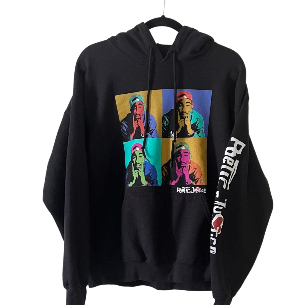 GILDAN Tupac Poetic Justice Pullover Hoodie Large